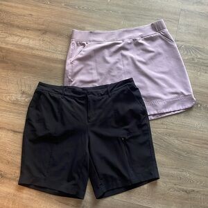Set of 2 Women’s short and skort by 32 degrees Cool. Size Large